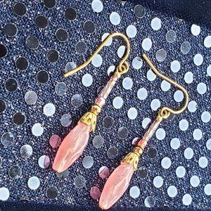 Hook Dangle Beaded Earrings.